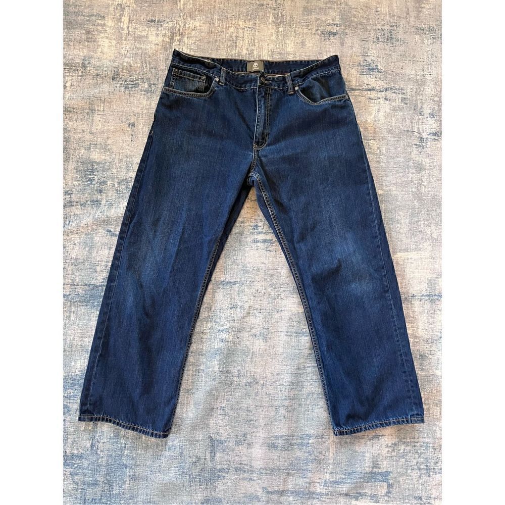 Timberland Dark Wash Regular Fit Straight Leg Jeans 36 x 29